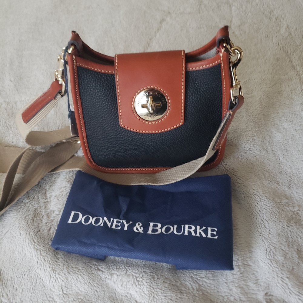 Dooney & Bourke Black and Brown Crossbody Bag - Picture 5 of 10